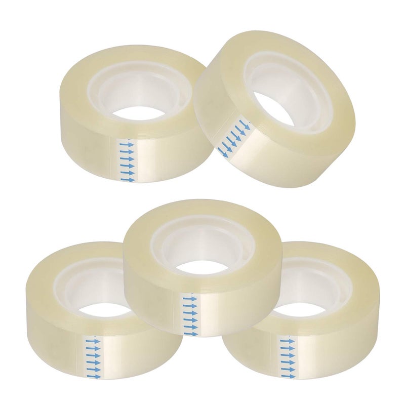 KIDMEN Transparent Tape,Clear Tape for Office,Home,School,5 Dispensered Rolls,0.7 x 1300 Inch - Image 4